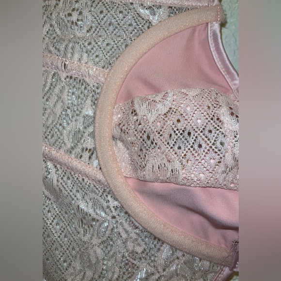 FORPLAY Pink Lace Corset Bra - Picture 5 of 5